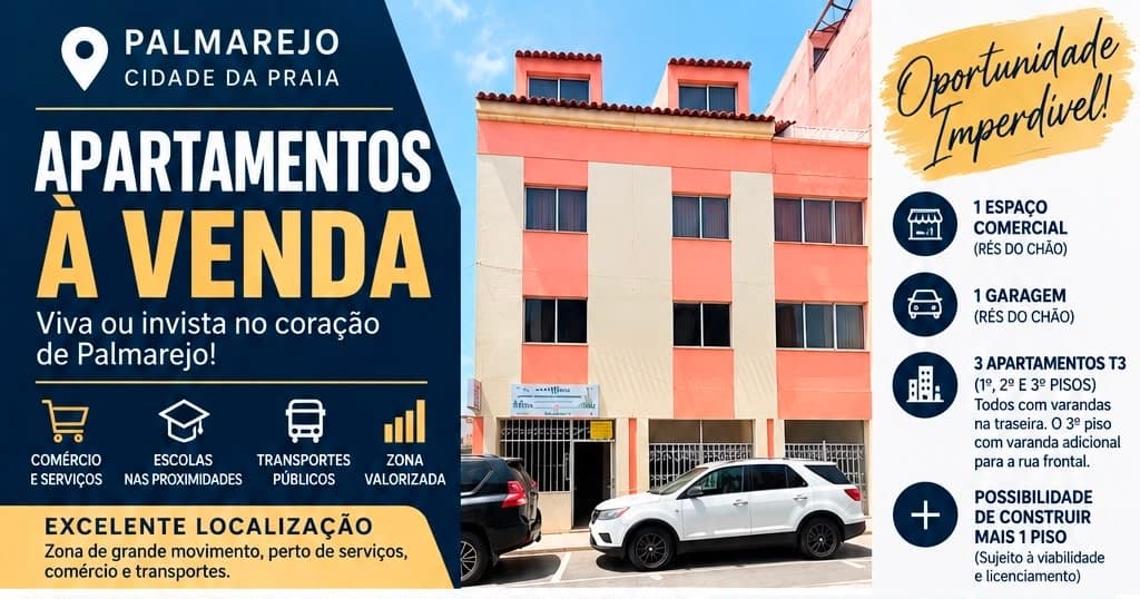 Apartment T3 for sale in PRAIA, Santiago